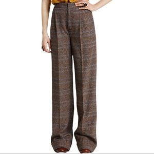 Marc by Marc Jacob’s Beatrice Tweed High Rise Wide Leg Wool Pants